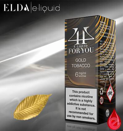 e-liquide GOLD TOBACCO - FOR YOU By Elda